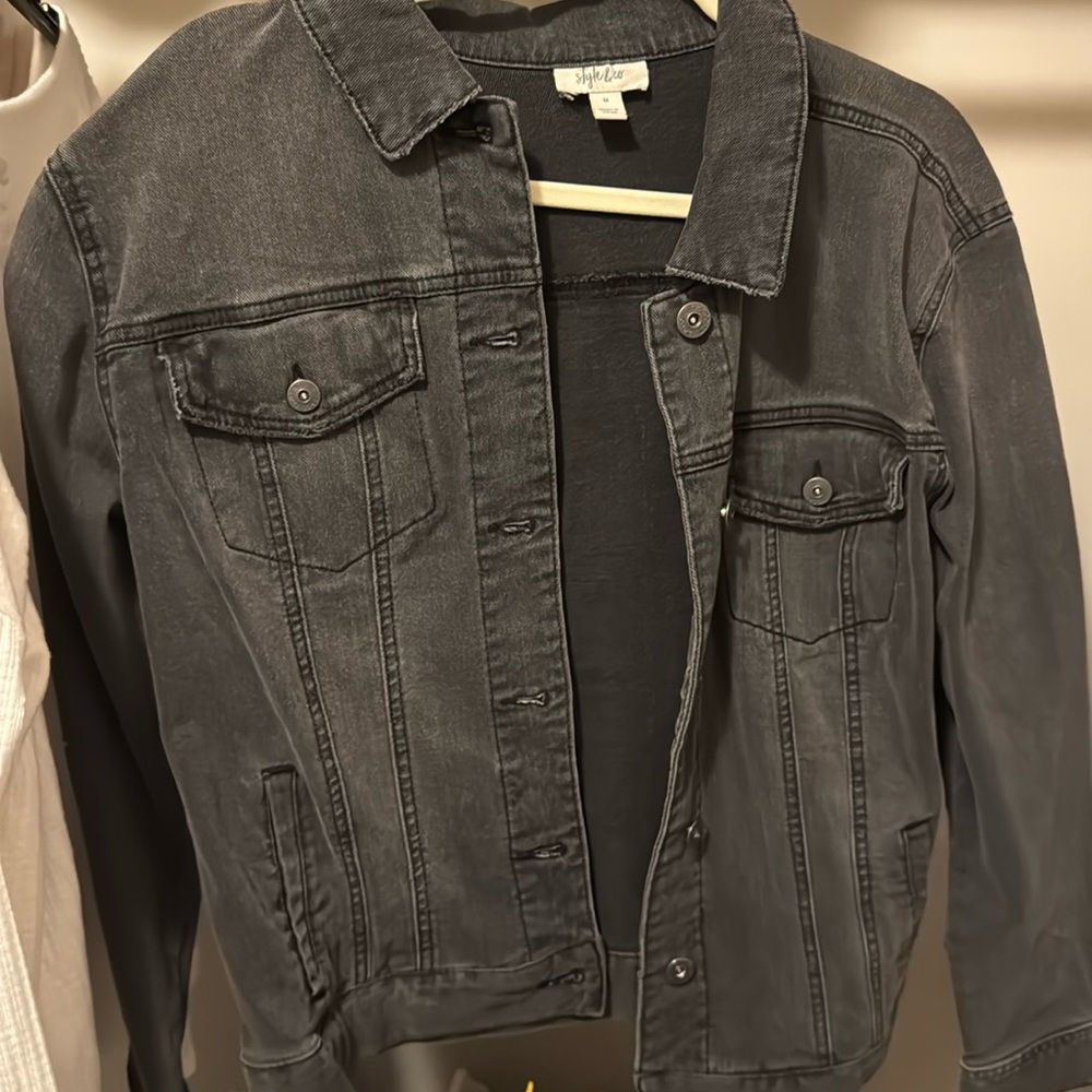 style & co women’s jean jacket